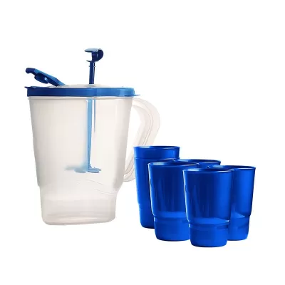 Combo Jarra E 2,5 Mezclador + 6 Vasos Combo Jarra E 2,5 Mezclador + 6 Vasos