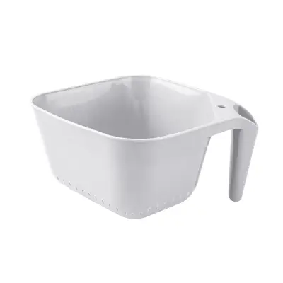 Colador Cuadrado con Asa | Escurridor de Cocina Ergonómico y Libre de BPA