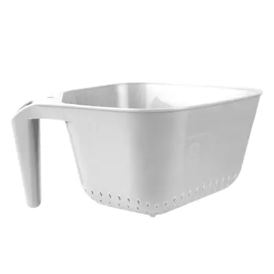 Colador Cuadrado con Asa | Escurridor de Cocina Ergonómico y Libre de BPA