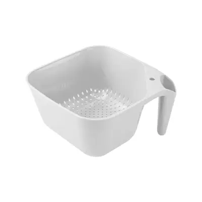 Colador Cuadrado con Asa | Escurridor de Cocina Ergonómico y Libre de BPA