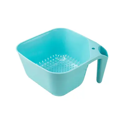 Colador Cuadrado con Asa | Escurridor de Cocina Ergonómico y Libre de BPA