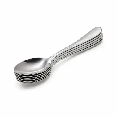 Set x6 Cucharas de Mesa en Acero Inoxidable | Cubiertos Resistentes y Duraderos