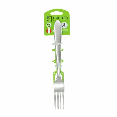 Set x3 Tenedor de Mesa en Acero Inoxidable | Cubiertos Resistentes y Duraderos