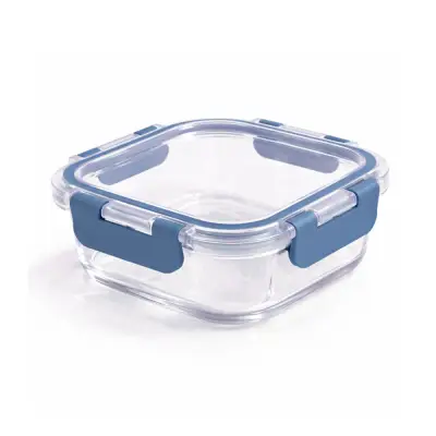Recipiente de Vidrio Vital Glass Cuadrado 520 ml | Hermético y Libre de BPA