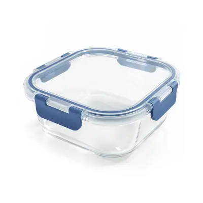 Recipiente de Vidrio Vital Glass Cuadrado 800 ml | Hermético y Libre de BPA
