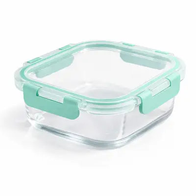 Recipiente de Vidrio Vital Glass Cuadrado 800 ml | Hermético y Libre de BPA