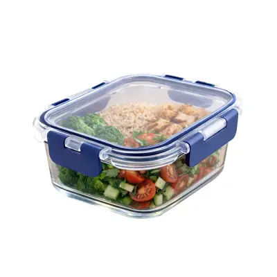 Recipiente de Vidrio Vital Glass Rectangular 640 ml | Hermético y Libre de BPA