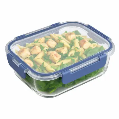 Recipiente de Vidrio Vital Glass Rectangular 1050 ml | Hermético y Libre de BPA