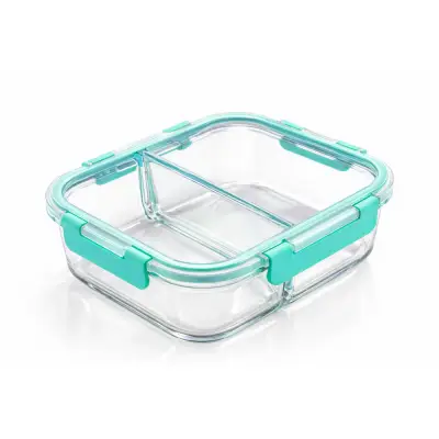 Recipiente de Vidrio Vital Glass Dividido 1050 ml | Hermético y Libre de BPA